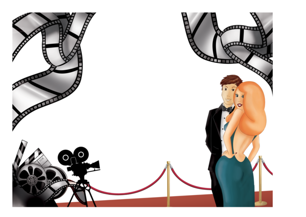 1 - Décor Sur Sucre A4 Décor Cinema À Personnaliser (600x600)