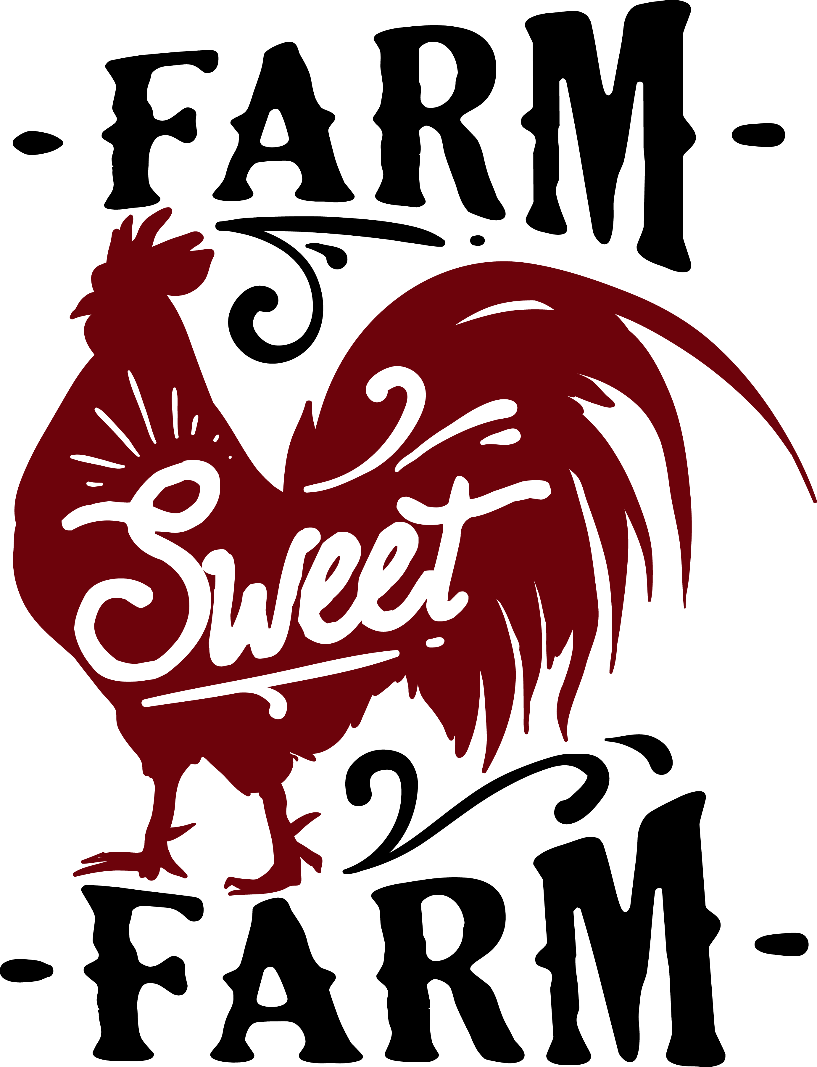 Cow, Chicken - Farmhouse Svg (2761x3604)