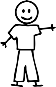 Man Vs Man Is Not Just Related To People - Clip Art Male Stick Figure (400x300)
