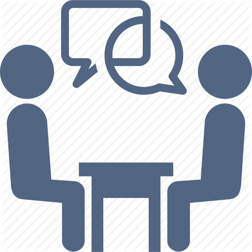 Interview Icon - Google Search - One On One Meeting Icon (512x512)