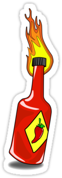 Awesome Sauce Clipart - Hot Sauce With Transparent (375x360)
