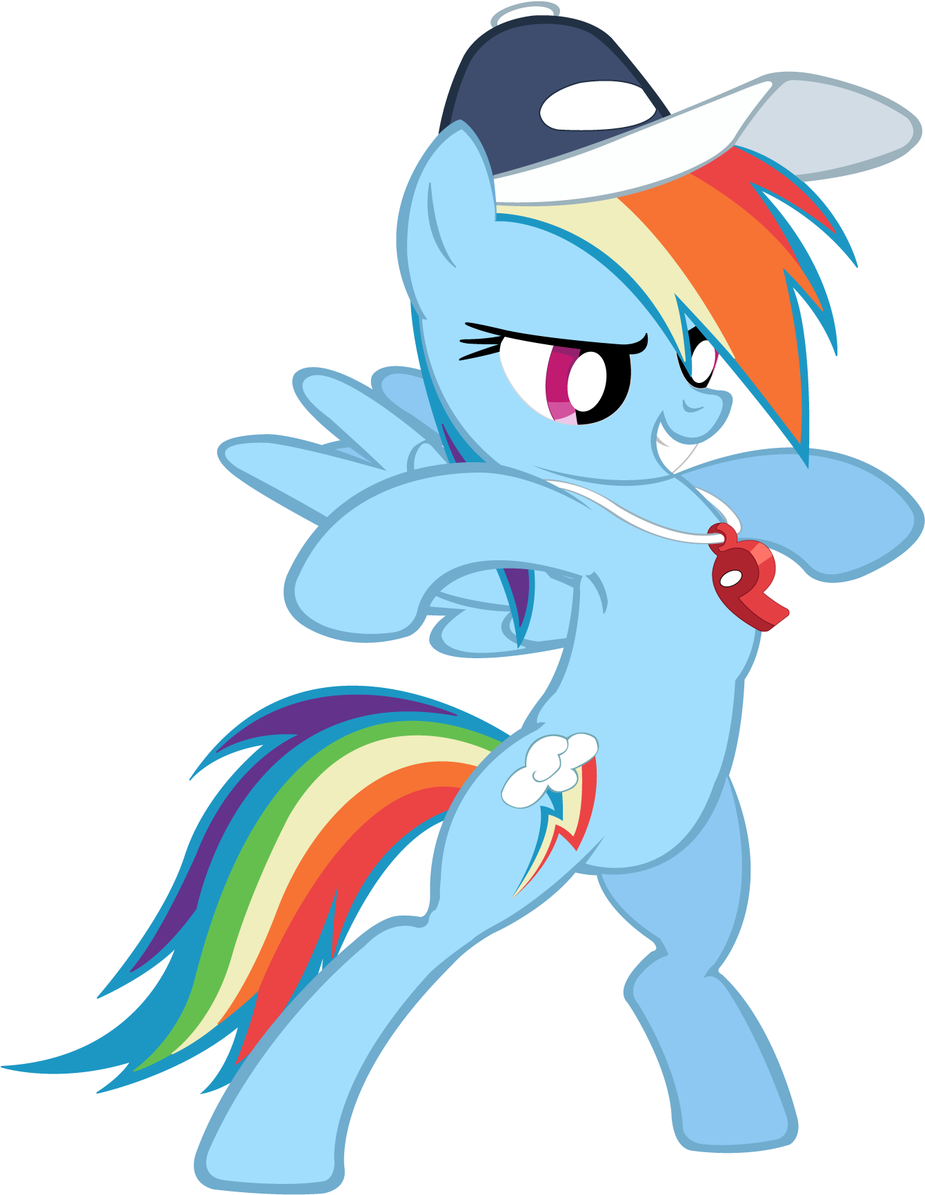 Masterrottweiler Rainbow Dash Coach Vector - Mlp Rainbow Dash Coach (1403x1872)