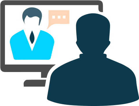 Human Resource Management System For Small To Large - Video Interview Icon (500x462)