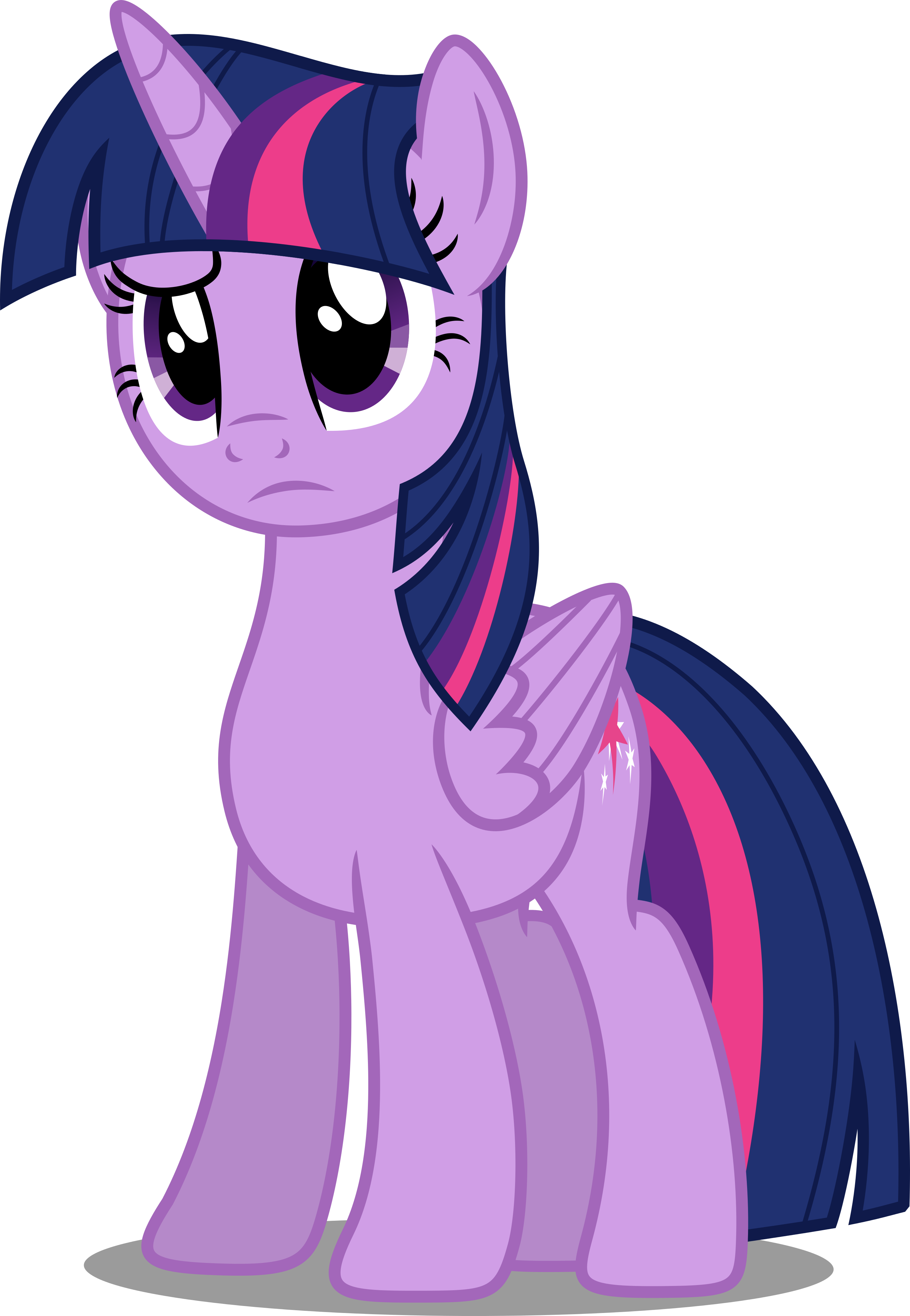 Vector - My Little Pony Twilight Sparkle Confused (3000x4338)