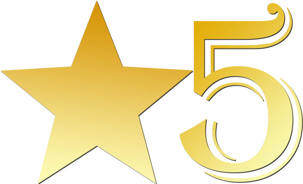 Star Clip Art - 5 Star Rating Clipart (1024x615)