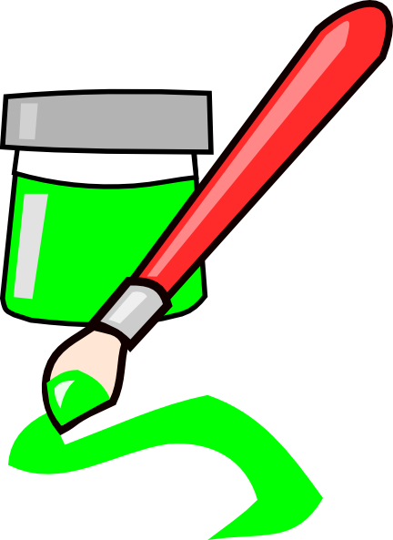 Paint Clipart - Paint Brush Clip Art (432x593)