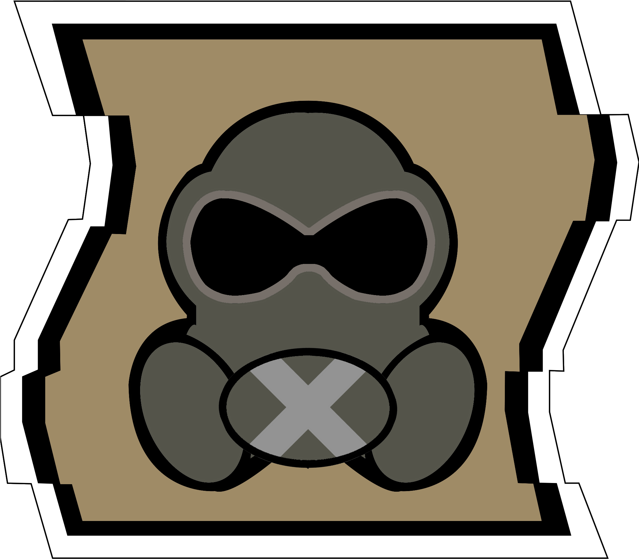 Hide - Report - Rainbow Six Siege Mute Icon (2133x1911)
