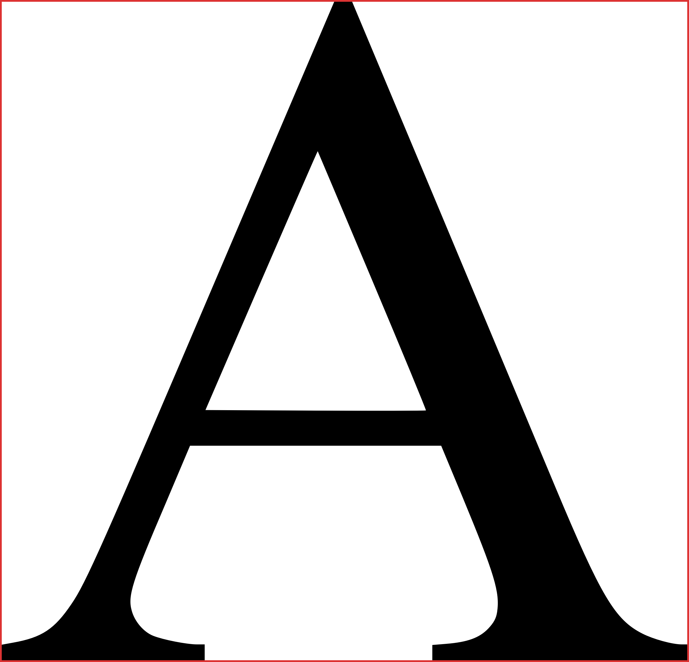 Letter A Png - Letter A Clipart Black (2350x2258)