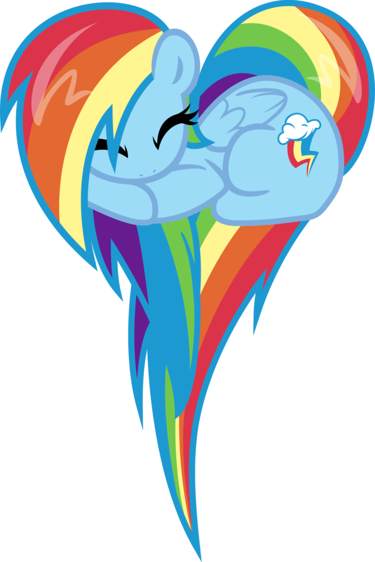 I - My Little Pony Rainbow Dash Heart (731x1094)