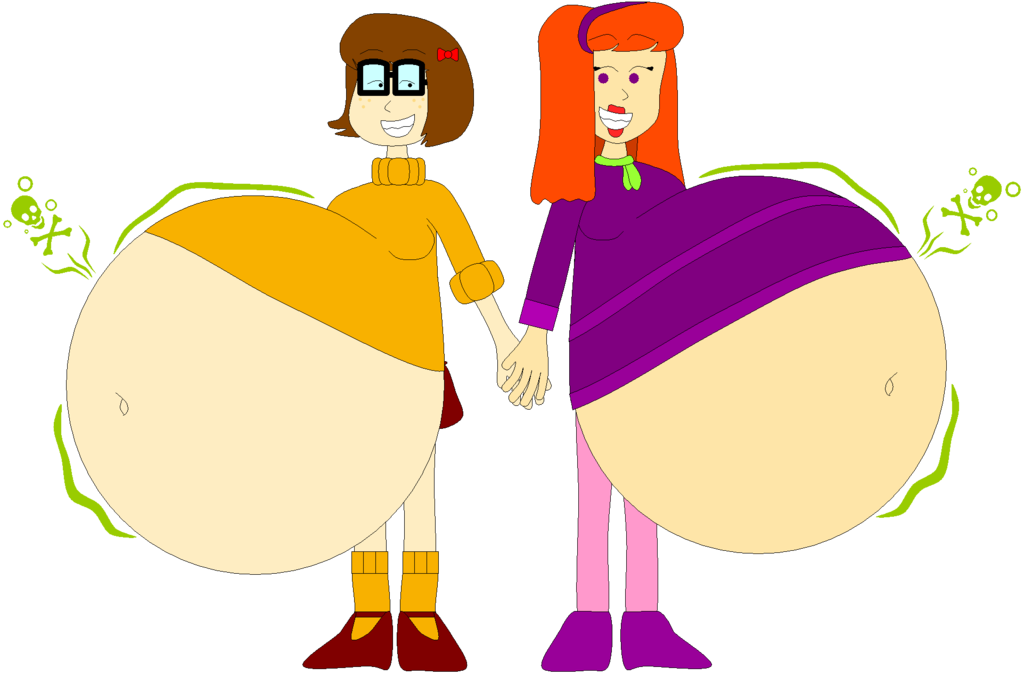 Daphne And Velma Vore Friends By Angry-signs - Fat Velma Dinkley (1024x676)