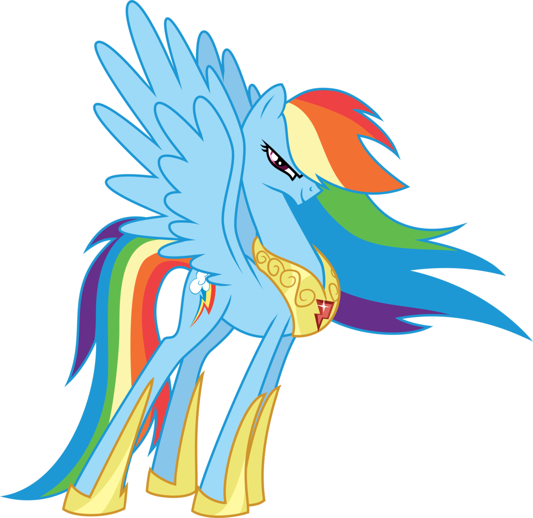 Rainbow Dash Vector By Multiversecafe - My Little Pony Rainbow Dash Grown Up (1055x1024)