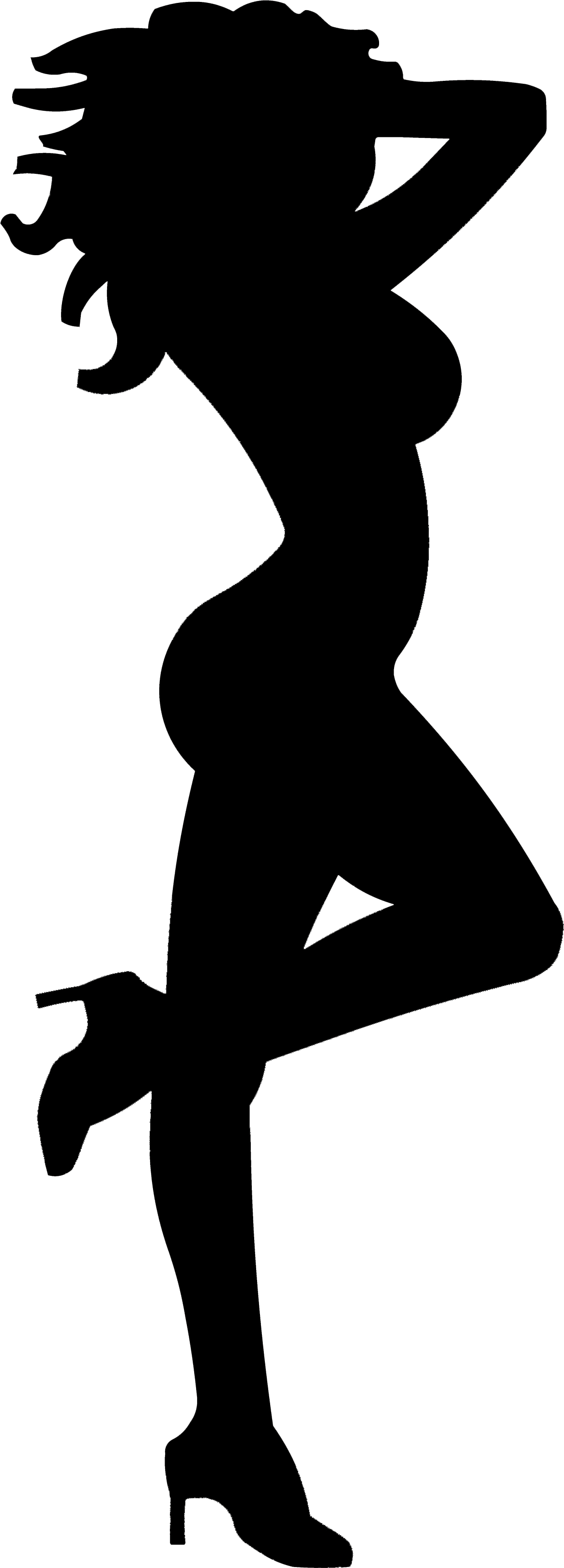 Foxy Lady Silhouette (1165x3239)