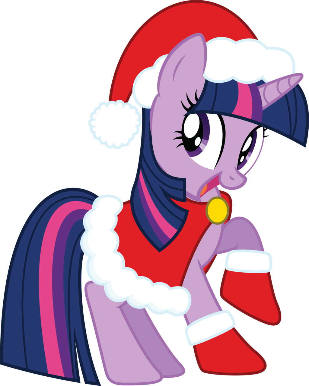 Twilight Sparkle Christmas Pony By Artist-quanno3 - My Little Pony Christmas Twilight (1024x1280)