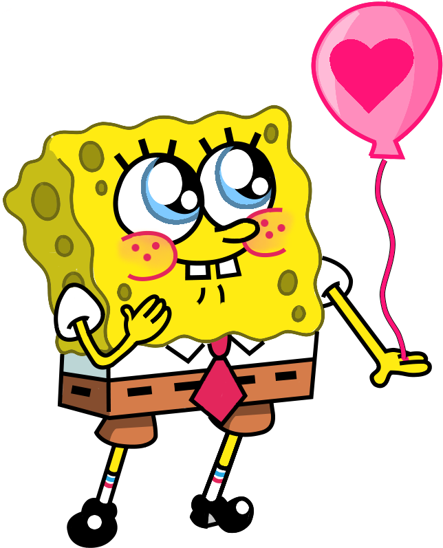 Cute - Spongebob Squarepants In Love (677x951)