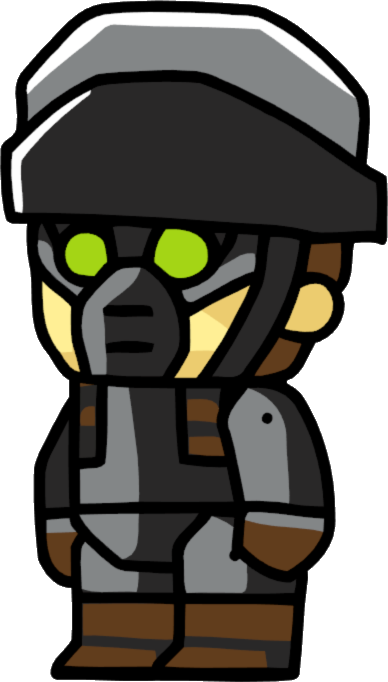 Enemy Male - Scribblenauts Unlimited All Gun (388x682)