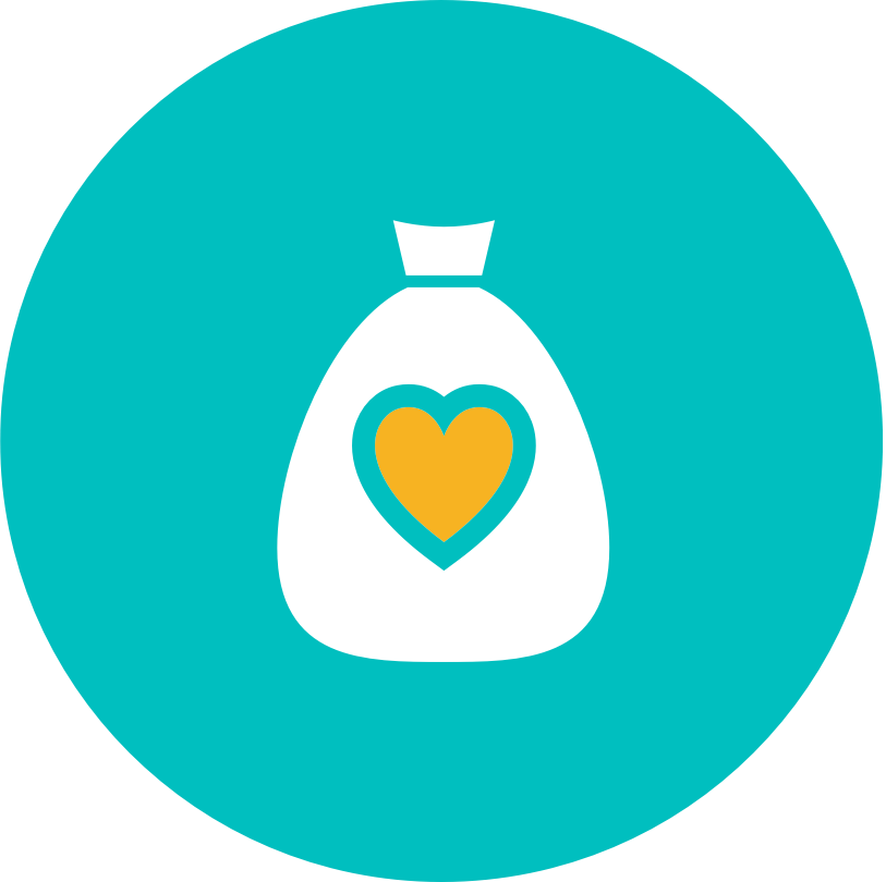 A Bag Of Loot With A Heart On It - Angel Tube Station (813x810)