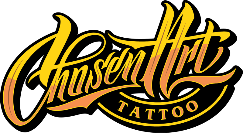 Chosen Art Tattoo Logo - Tattoo Studio Logo Png (800x438)
