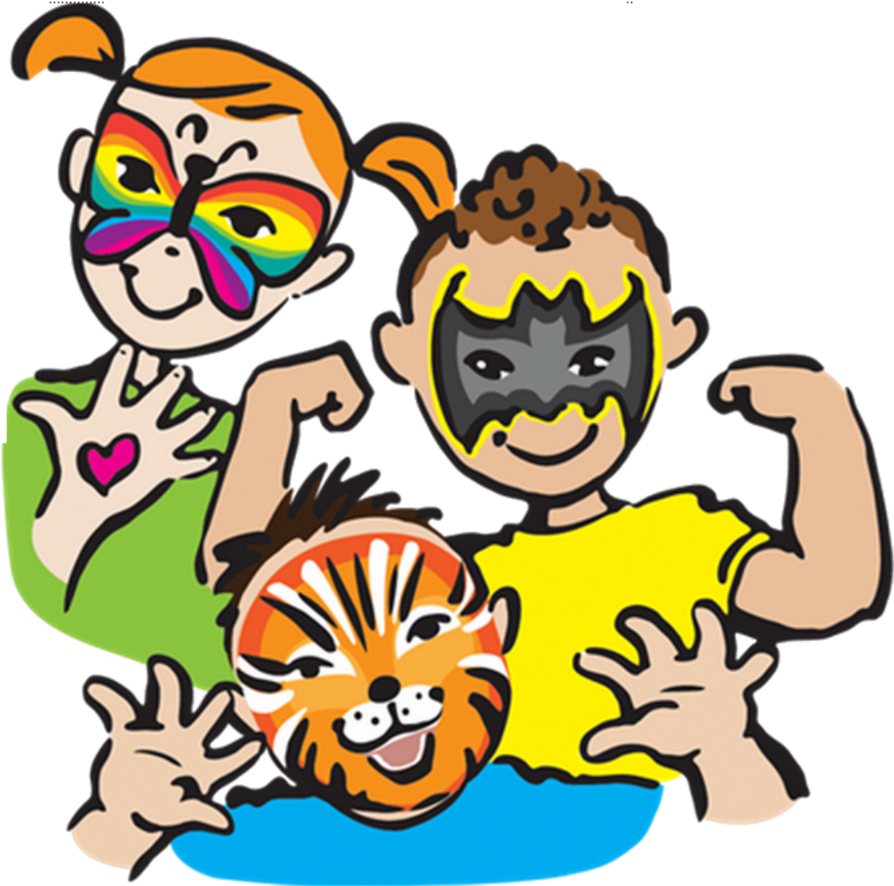Clip Art - Face Painting Business Cards (1920x1080)