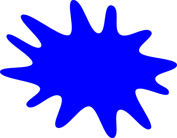 Blue Paint Splat Clip Art At Clker - Humbrol 12ml Acrylic Paint No. 239 British Racing Gloss (600x466)