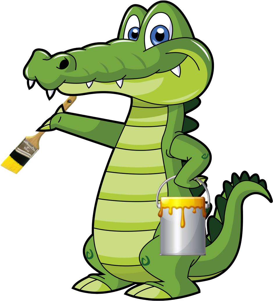 Cartoon Alligator (998x1082)