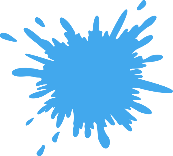 Splatter Clipart Colored Water - Splash Png (600x540)