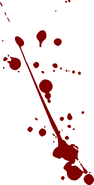 Splatter Clipart Paint Drops - Blood Splatter Clipart (366x720)