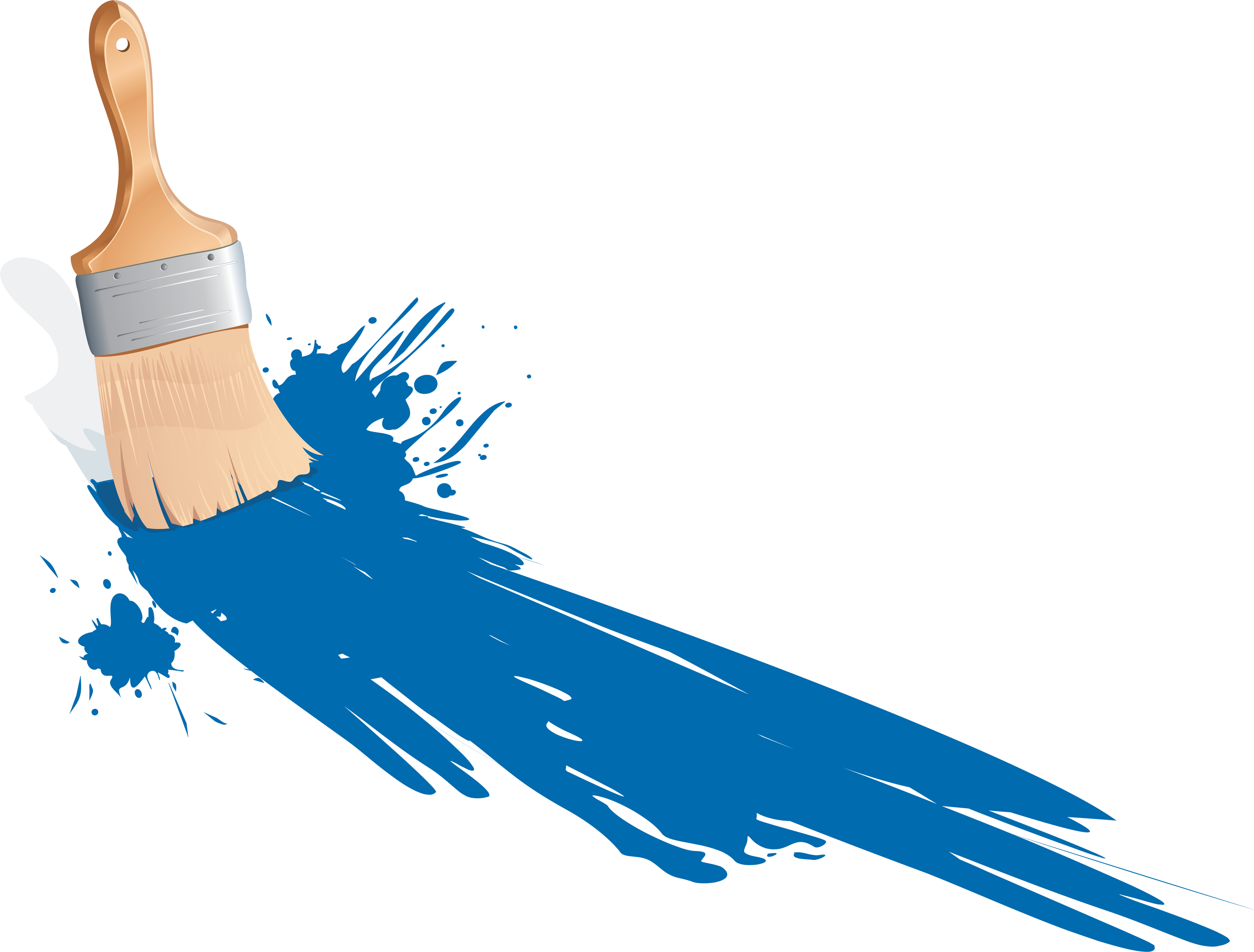 Paint Brush Png Transparent Images - Paint Brush On Transparent Background  - (3519x2672) Png Clipart Download