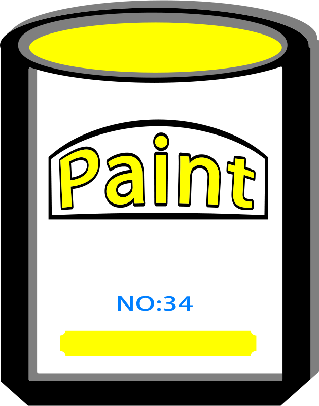 Free Paint Can Yellow No34 - Clip Art (1890x2400)