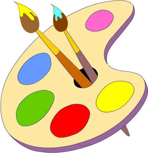 Painting Brush For Iphone - Paint Brushes And Paints Cartoon (512x512)