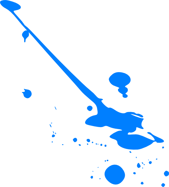 Clipart Best Blue Paint Splatter Clip Blue Splatter - Transparent Blue Paint Splatter (540x599)