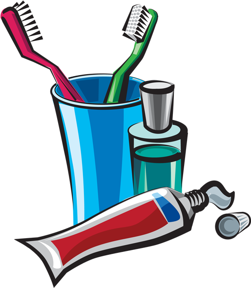 Care Cliparts - Cartoon Toothbrush And Toothpaste (513x600)