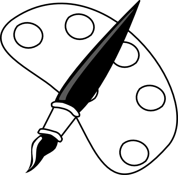 Art Black And White Clipart (600x591)