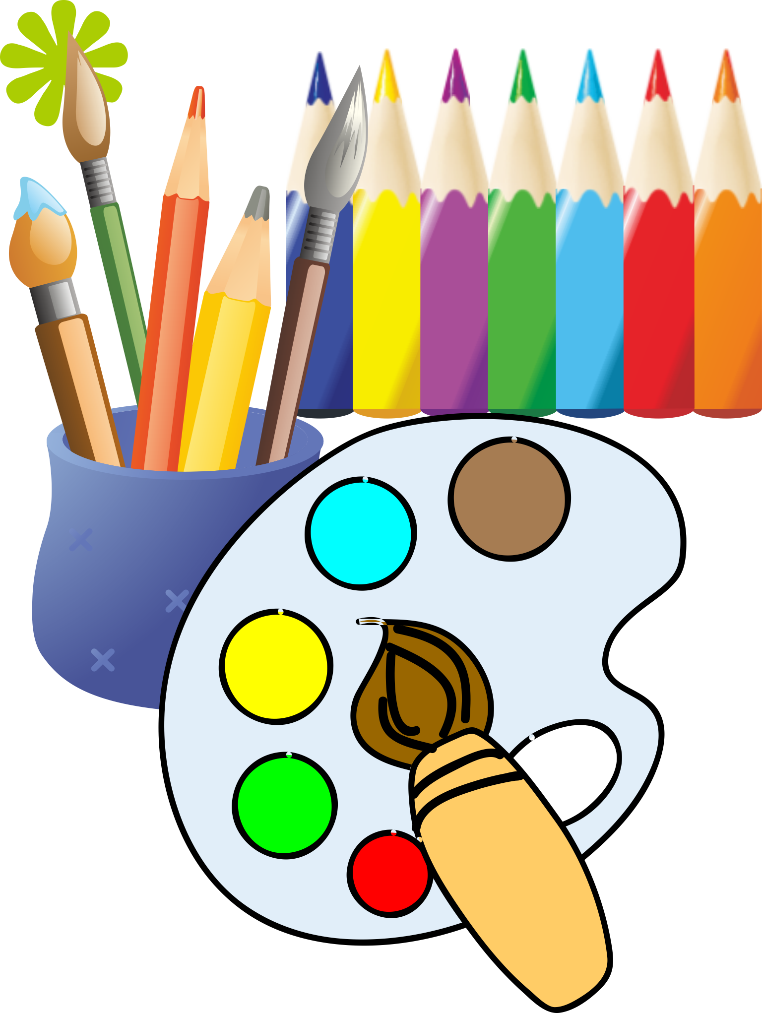 Paintbrush Painting Drawing Clip Art - Drawing (1536x2042)