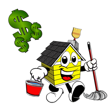 Our Volunteers Have Done An Amazing Job Over The Years - House Cleaning (354x355)