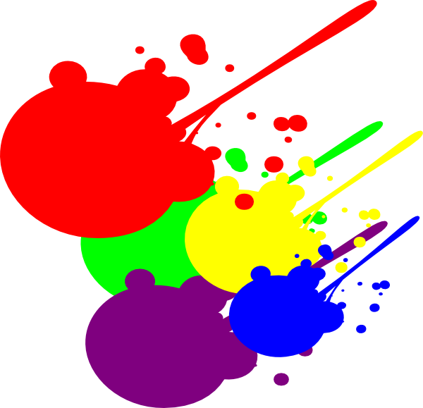 Paint Splatter Clip Art Png (600x579)