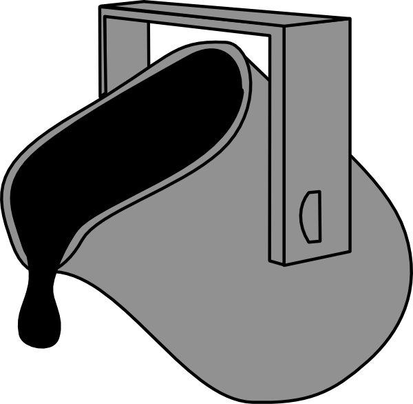 Paint Black Bucket Clip Art At Clker - Knights Of Columbus Emblem (600x586)