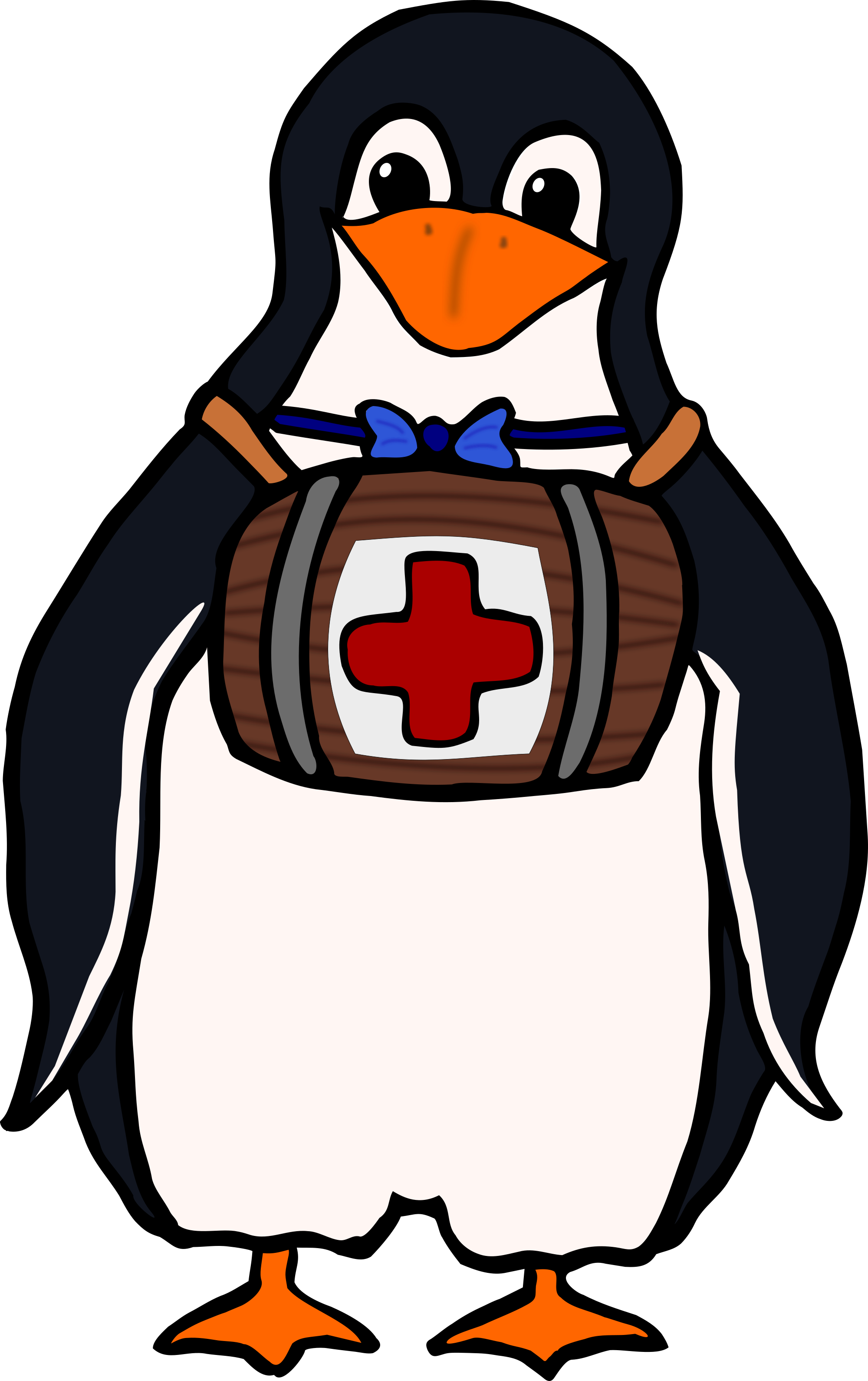 Free Download Free Penguin Red Cross Clipart - Red Cross Logo Cartoon (2000x3180)