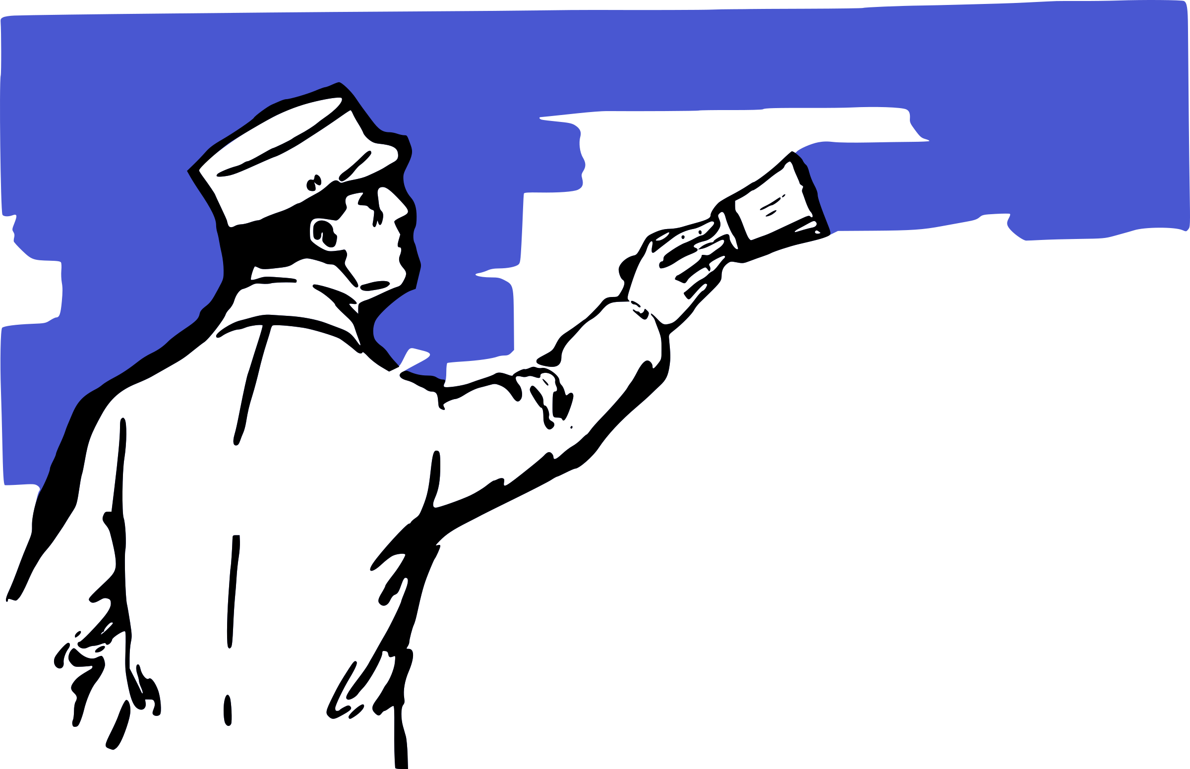 Painting - Painting Man Clipart (2400x1551)