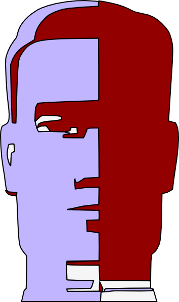 Free Vector Droid Robot Head Face Clip Art - Robot Face Vector (354x597)