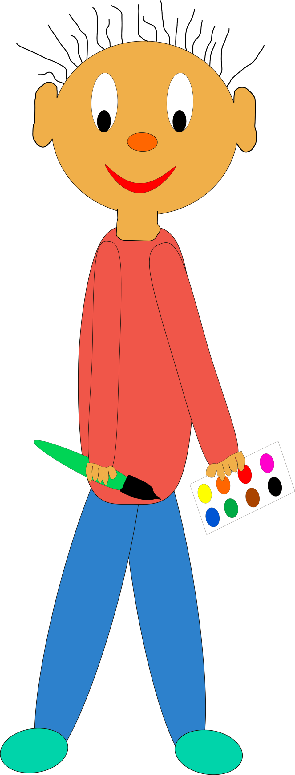 Paint - Cartoon Cook (958x2516)