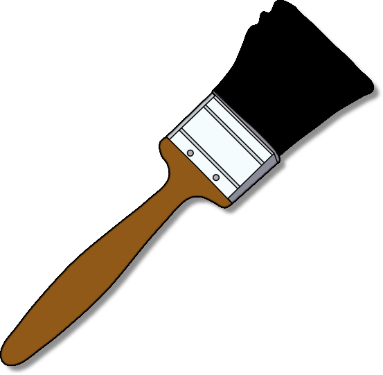 Paint Brush Clip Art - Png Paintbrush (553x541)