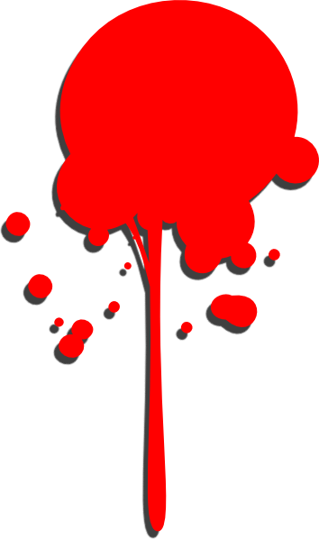 Red Paint Drip Png (354x598)