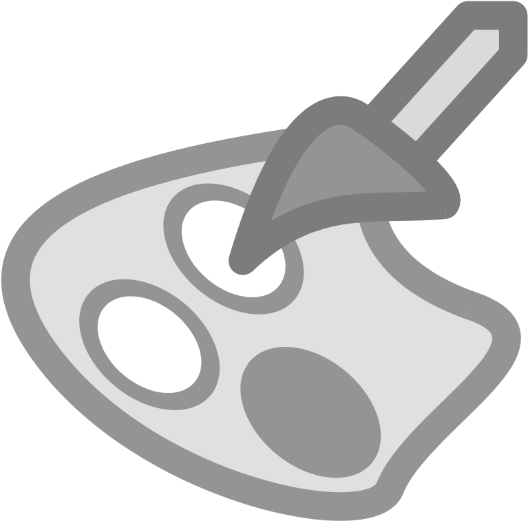 Palette Clip Art Download - Paleta De Pintor Con Gris (800x800)