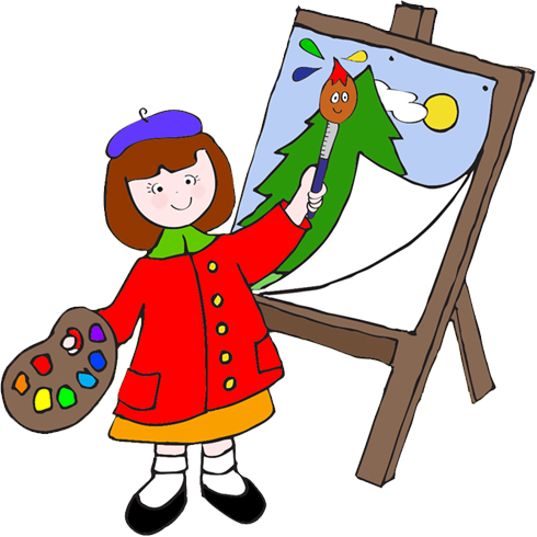 Video Cartoon Drawings - Cartoon Pictures Of Artist (490x490)