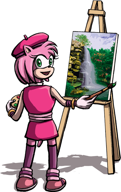 Amy Paints By Deathbychiasmus - Cartoon (475x750)