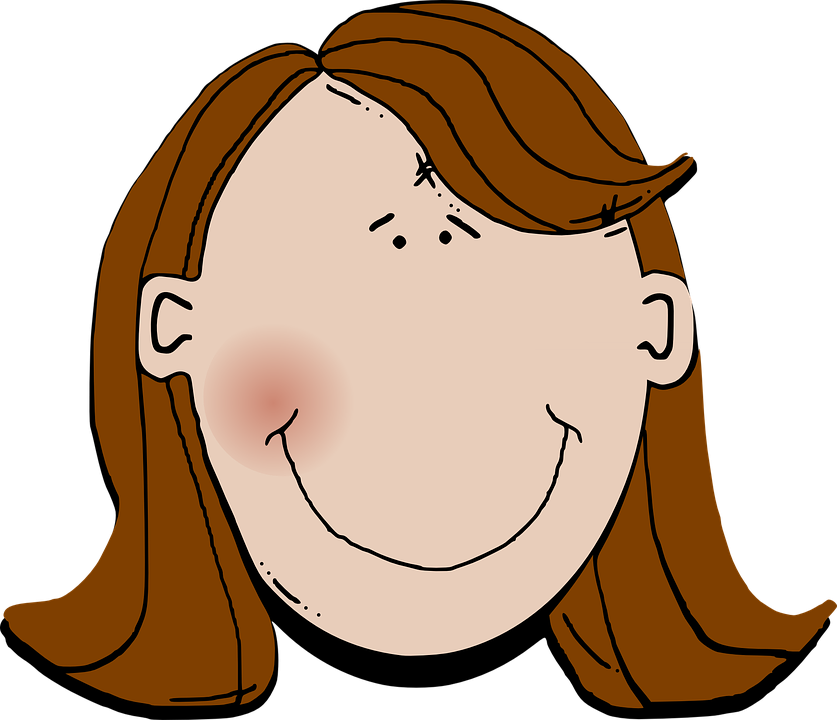 Clip Arts Related To - Short Brown Hair Cartoon (837x720)