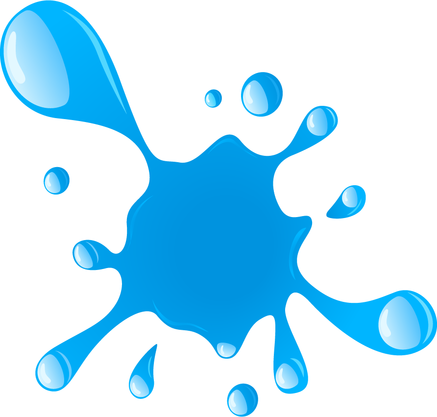 Splat Clip Art - Blue Slime Transparent Pictire (892x851)