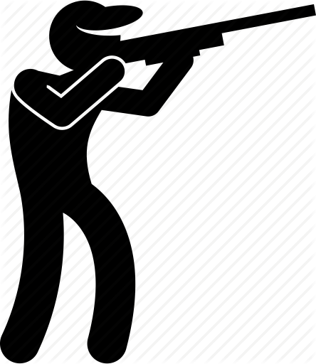 Aim, Fire, Gun, Hunter, Hunting, Rifle, Shoot Icon - Hunting Icon (444x512)