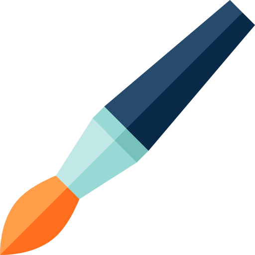 Paint Brush Free Icon - Paint Brush Vector Icon (512x512)