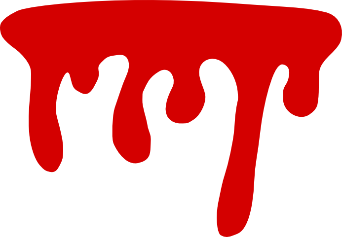 Free Download - Blood Dripping Vector Png (693x481)